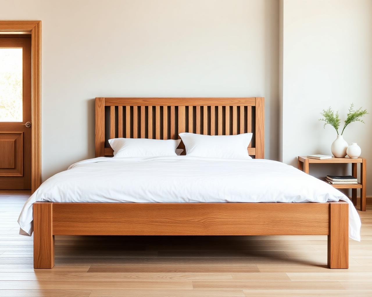 Wooden Frame Bed — Beds by Artisian Decor