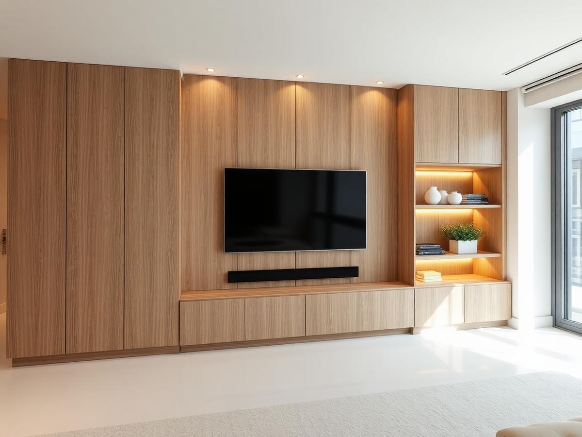 Full-Wall Panel — TV Units by Artisian Decor