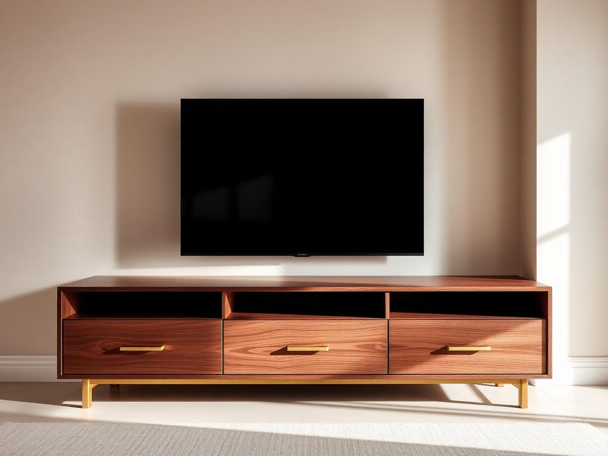 Walnut Lowline — TV Units by Artisian Decor